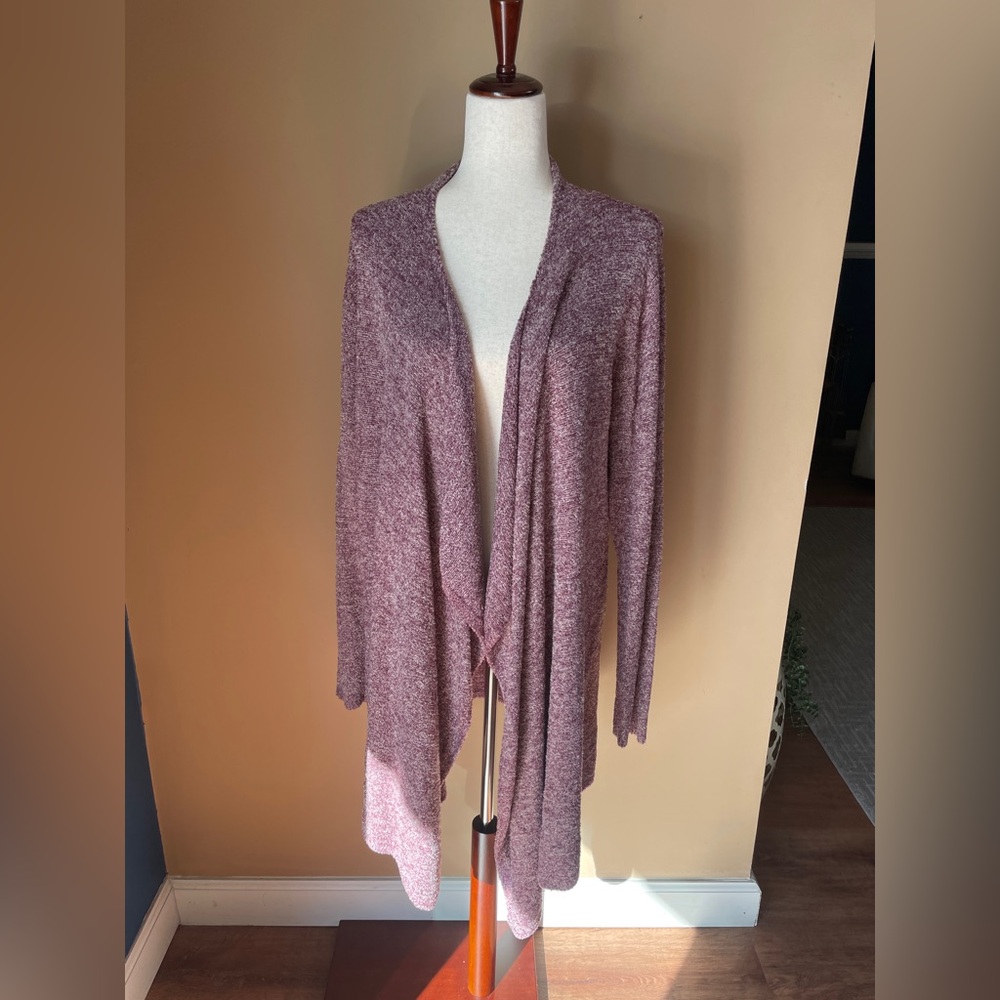 Barefoot Dreams CozyChic Lite Open Front Cardigan Sweater Size‎ 1X Drape #436